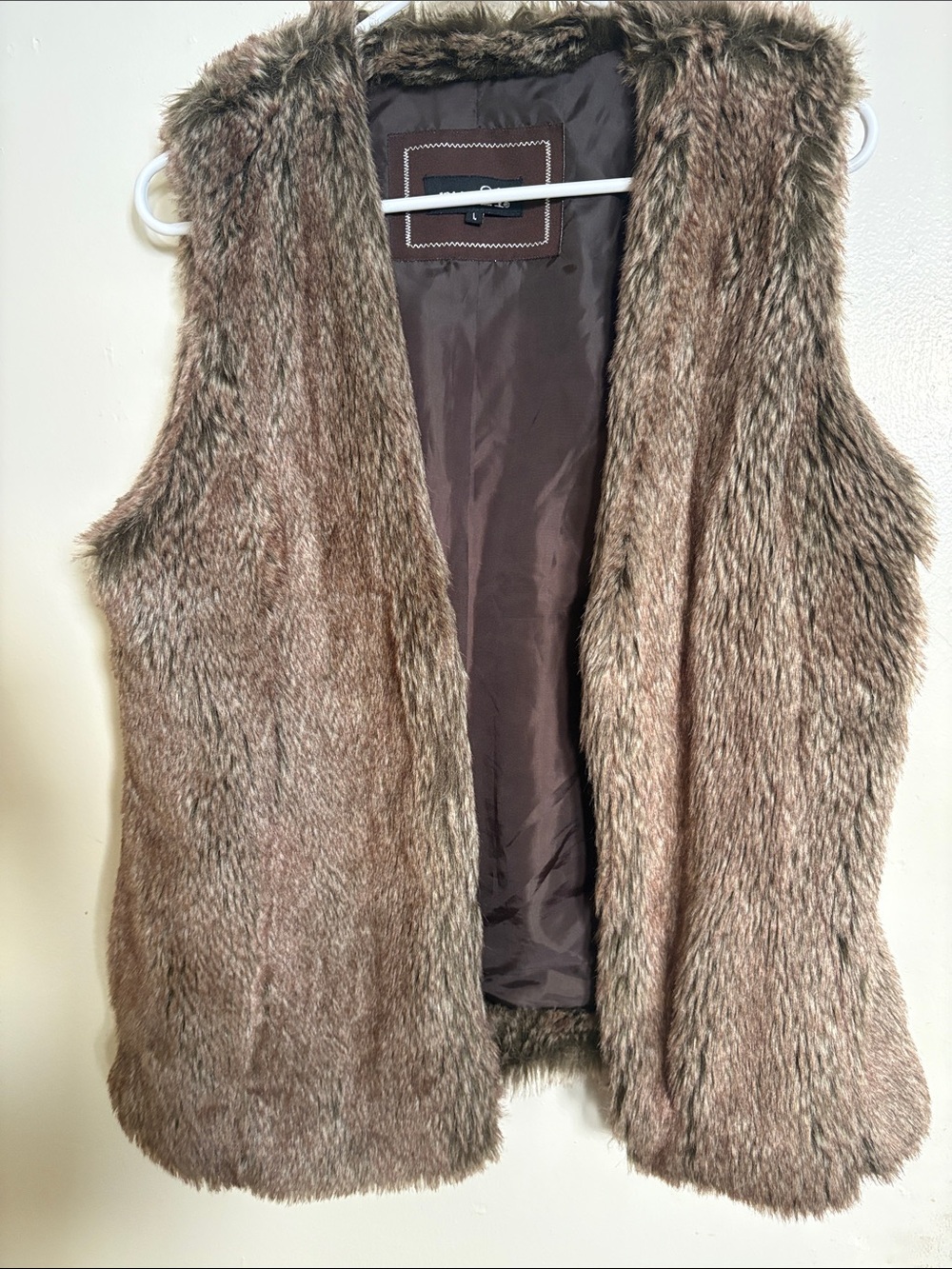Rue21 Brown Faux Fur Vest - Plush Layering